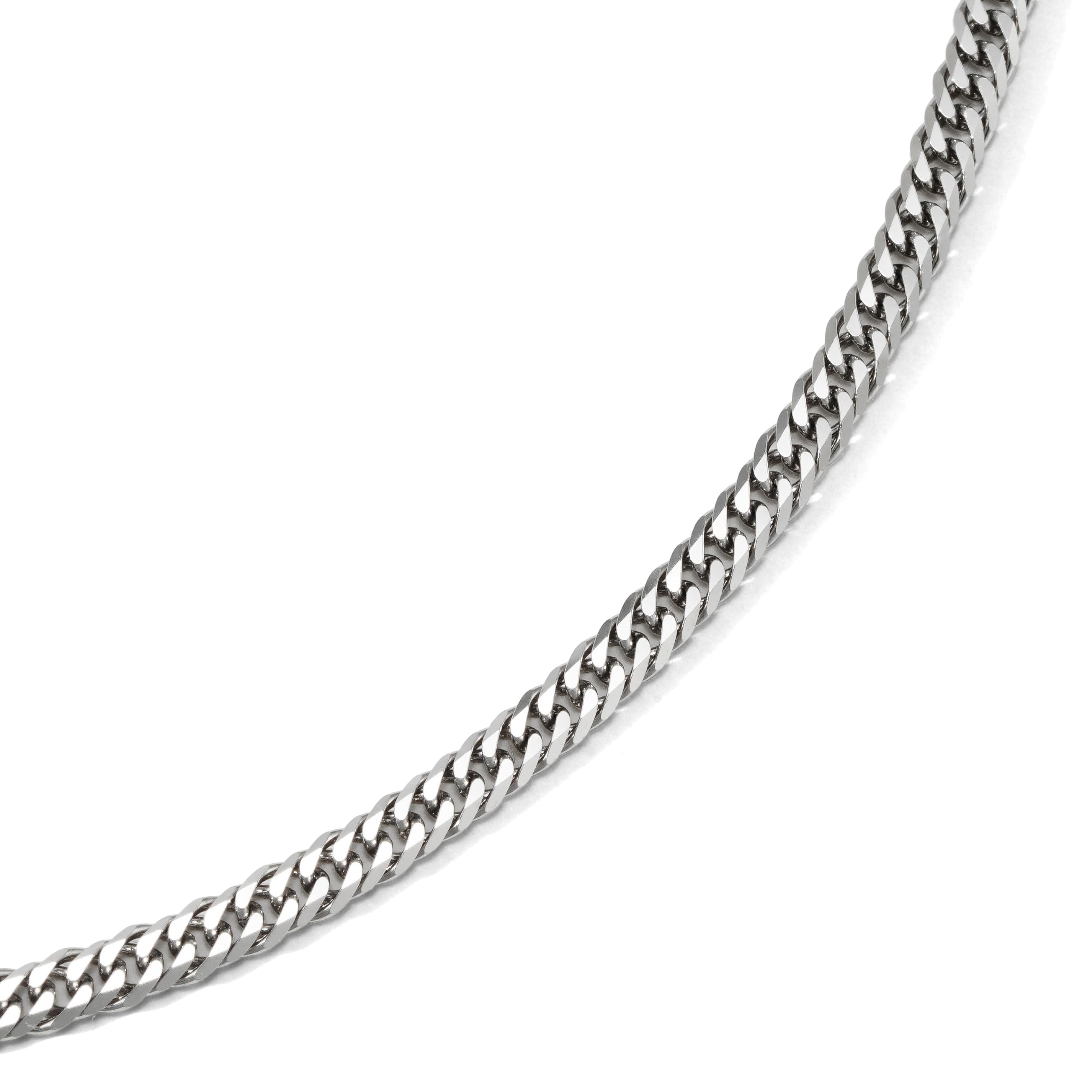 

Pure Platinum Kihei Necklace Double 12g 60cm Width Pull Ring Pt999 Mint Certification Mark Platinum Chain [SPERANZA] 6-sided 2.4mm платиновий