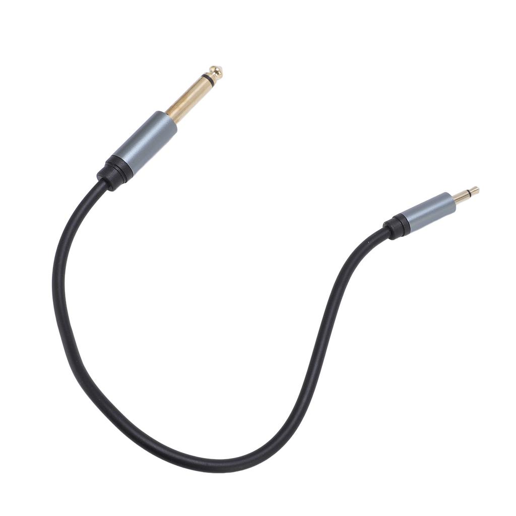 3.5mm Mono Male to 6.35mm Mono Male Sound Cable 11.8 Inch 6.35mm to 3.5mm Headphone Adapter Cord for Speaker Amplifier