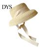 Sunshade Hat for Daily Wear Straw Sun Hats Kids, UV Protection Fishing Hat, Wide Brim Bucket with Ribbon, Breathable Summer Outdoor Beach Travel