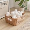 Plush Dog Chew Toy Squeaky Bone Toy, Soft Lamb Wool Chewing with Built-in Sound, Washable Interactive Fetch for Small Medium Dogs, Bite-Resistant