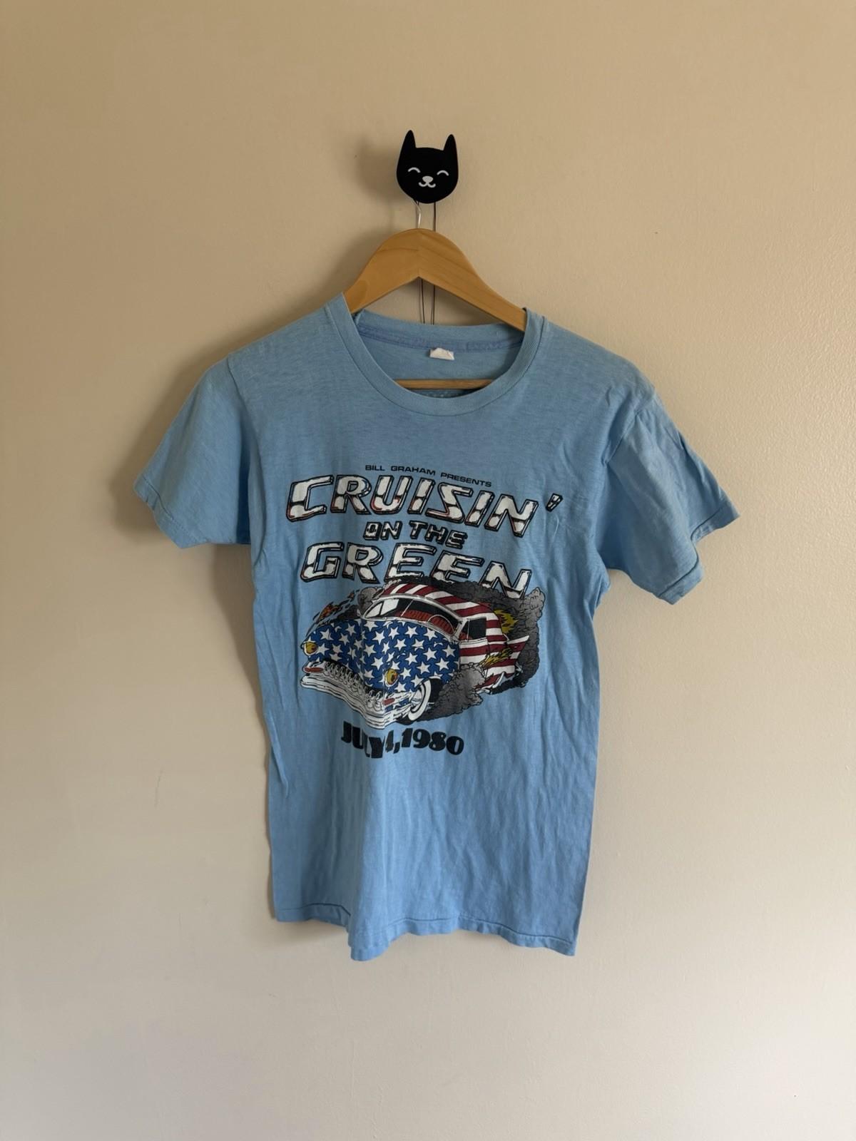 1980 Bill Graham Day On The Green Curisin On The Green Rock N Roll Size M Unisex T-Shirt L