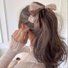 Korean Style Bow Vertical Clip Hairpin Bowknot Hair Clip Cute Cloth Banana Clip  Women
