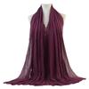Women' Plum Scarf 180X85 - Elegant, Smooth and Light Shawl for the Transitional Season