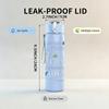 1PC Christ Strength Faith Quote 750ml Color Plastic Sports Water Bottle Leakproof Flip Straw Lid Suitable for Sports Office Home Use