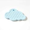 10mois Baby Gift Fluffy Gauze 90x110cm Teether Blue Set (6-Layer Gauze) Blanket, 100% Cotton, Silver, Medium, + Teether,
