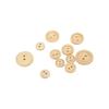 100Pcs Wooden Buttons Unique Design Natural   Sturdy Safe Convenient Round Wood Button