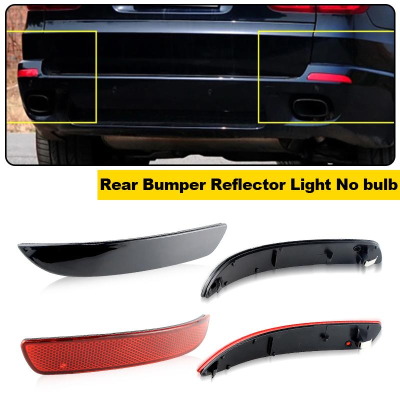 2PCS For BMW E70 X5 2007-2010 Rear Bumper Reflector Cover Shell No Bulb OEM: 63217158949/16475610/63147158950 Car Accessories