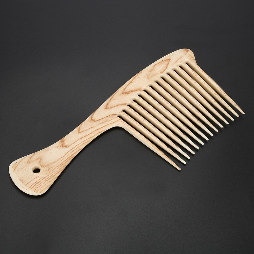 Plastic Material Wide Tooth Comb Ergonomic Handle Large Comb Hairstyle Comb  For Styling