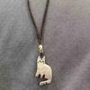 New Funny Black Cat Moon Pendant Necklace For Women Cute Kitten Moonstone Zircon Choker Couple Friendship Party Charm Jewelry