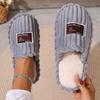 Baotou Women's Autumn and Winter Indoor and Outdoor Thick-soled Warm Plush Shoes Cotton Slippers Women's Foam