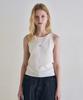Roeil Airy Knit Sleeveless Top_Ivory