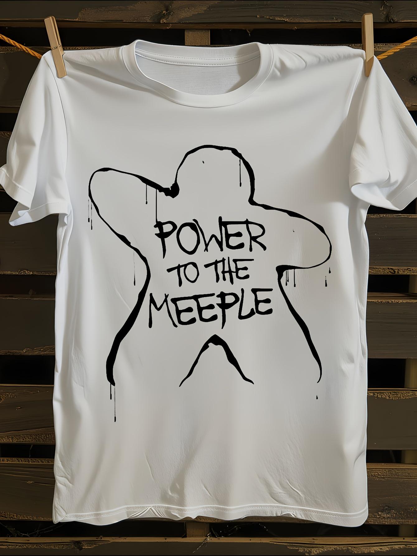 Carcassonne Power to the Meeple Graphic Tshirt M