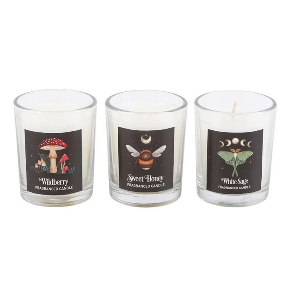 Something Different Dark Forest Trio Votive Candles (Pack of 3)