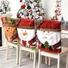 1/6pcs Christmas Chair Covers Christmas Table Decorations Christmas Hat Designed Chair Covers Dining Chair Christmas Cover
