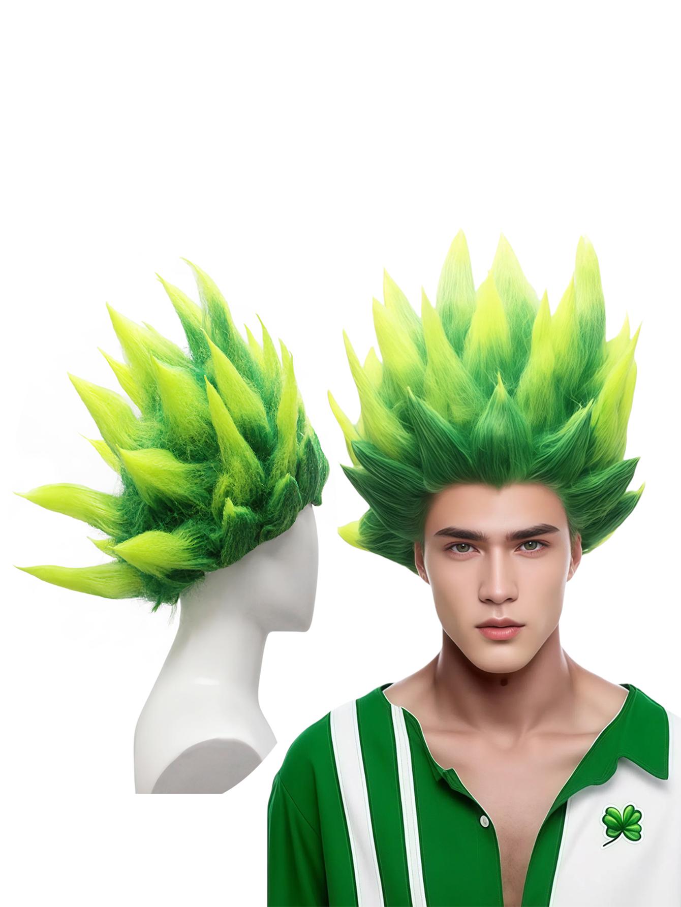 

Multicolor Anti-warped Pointed High Quality Chemical Fiber Synthetic Wig Pitaya Hedgehog Style Wig Party Entertainment Wig