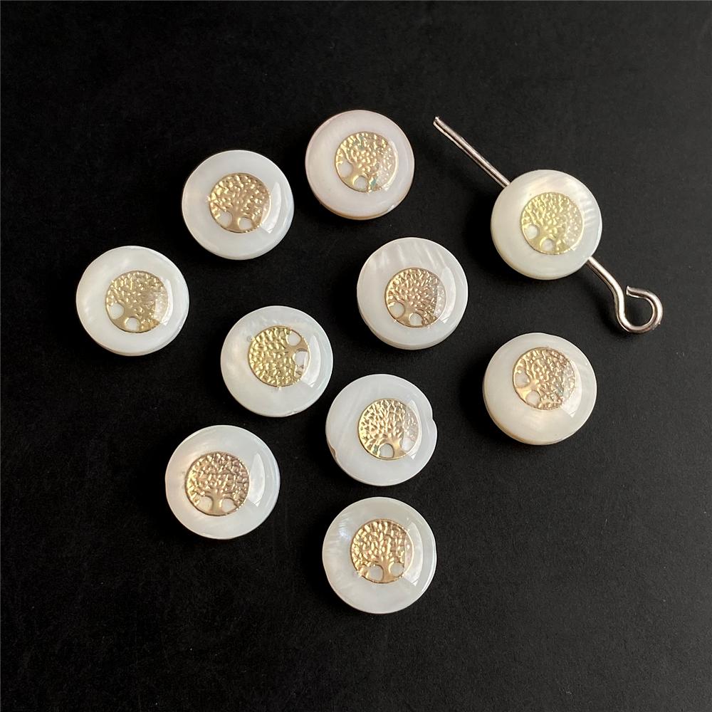 Shell Bronzing Moon Star Hearts Bead Charm Round White Freshwater Pearl of Shell Bead for Jewelry Making Diy Necklace Accessory