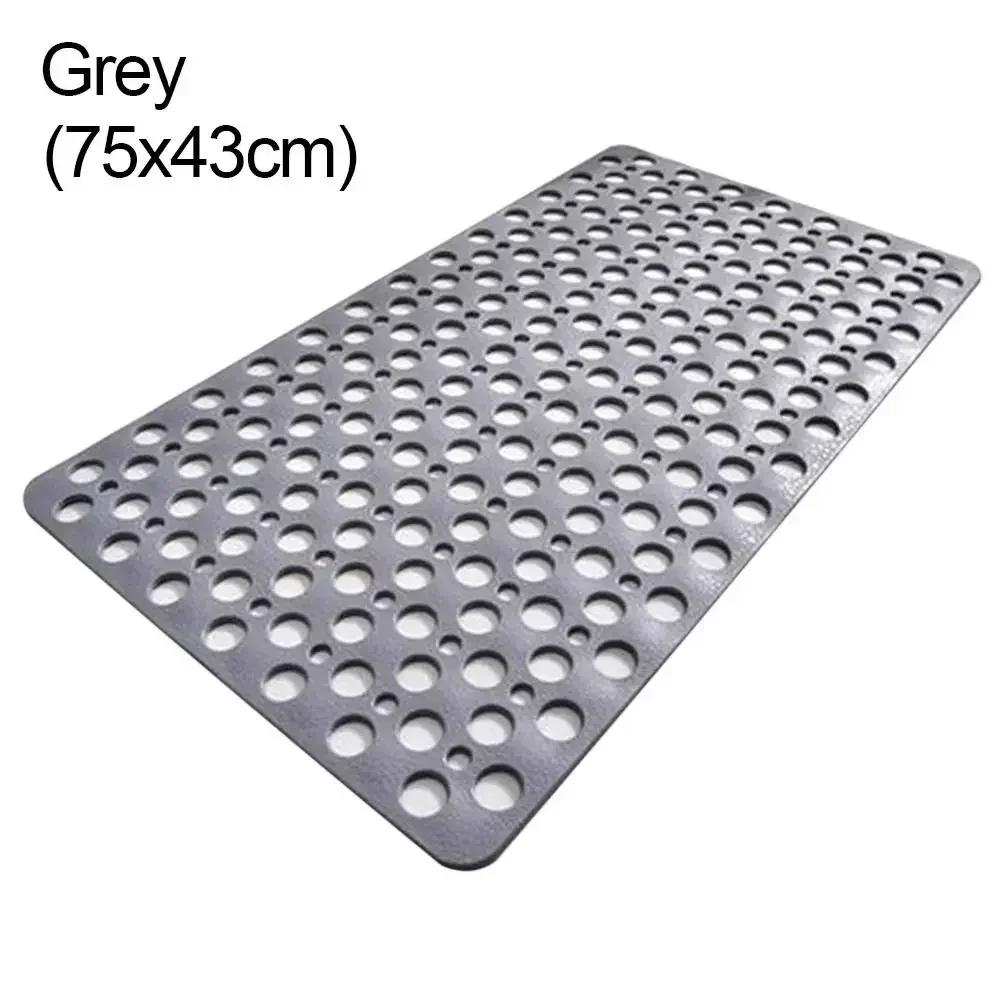 Hollow Hydrophobic Thicken Anti Slip Pad Shower Bath Mat Antibacterial Suction Cup Bathroom Rug Massage Pad Bathroom Accessories