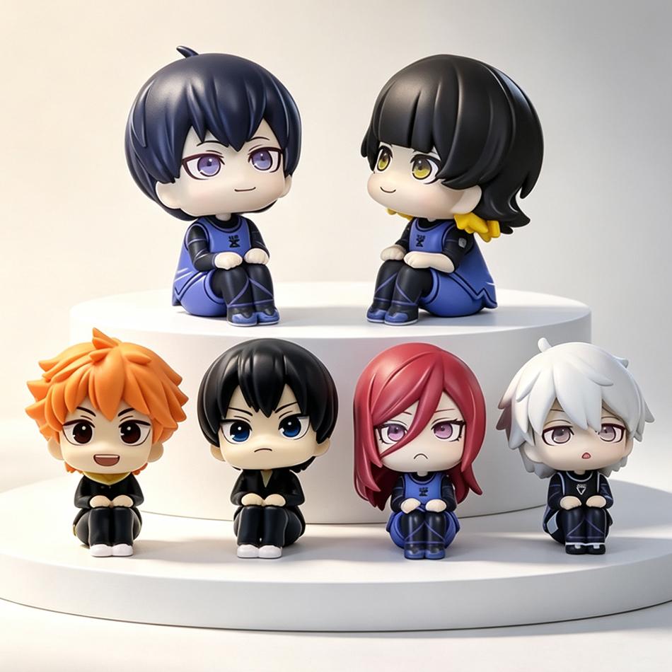 10Cm Blue Lock Anime Figure Look Up Isagi Yoichi/Nagi Seishiro Action Figure Bachira Meguru Collection Model Doll Toy In Stoc