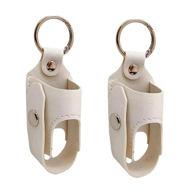 Pack of 2 Water Resistant Inhaler Case for Asthmas Inhalers Leather and Metal Featuring Organization
