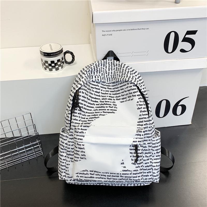 American Trendy Water-Repellent Laptop Backpack for Junior High & High School Students