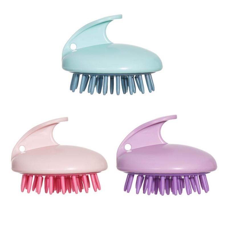 Gentle Shampoo Brush Hair Scalp Scrubber Head Massager for Hair Growth Shower Handheld Brush for Women Men Kids