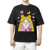 Heta Rean Sailor Moon Anime Grafiska T-shirts Herr Dam Hip Hop Överdimensionerad T-shirt Tryck Rund Hals Kort Ärm Lättviktig Vardaglig T-shirt