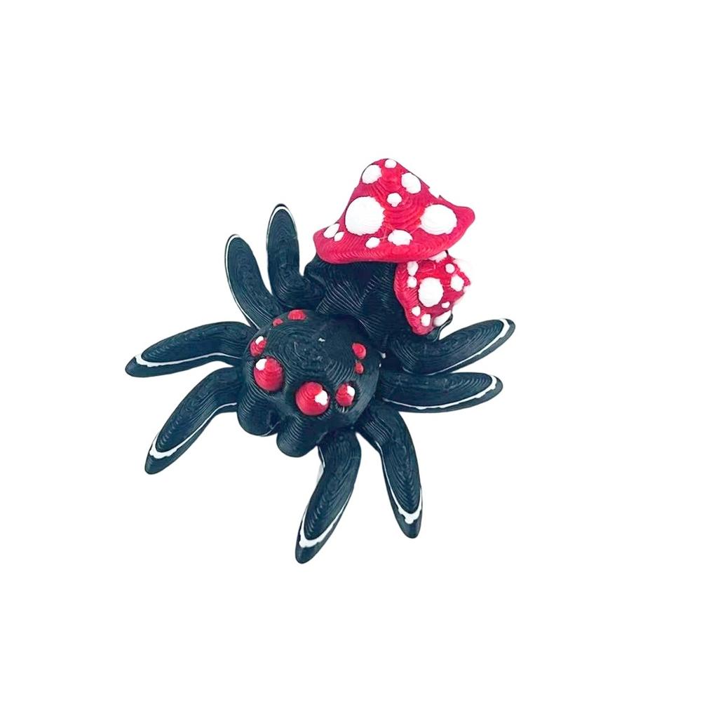 Multi Color 3D Printed Spider Toy Model, Magnetic Spider Creative Ornaments Simulation Model Small Spider
