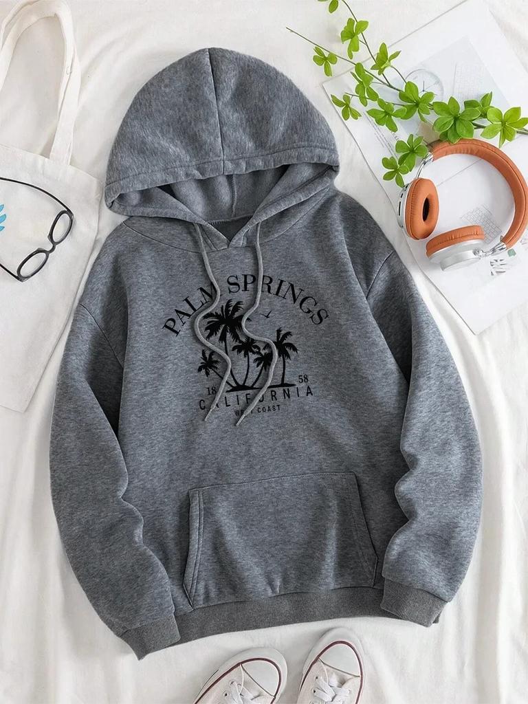 Palm Springs 1858 Kalifornien Westküste Kleidung Herren- und Damen Rundhals-Pullover Lockere Sweatshirts Sommer Streetwear