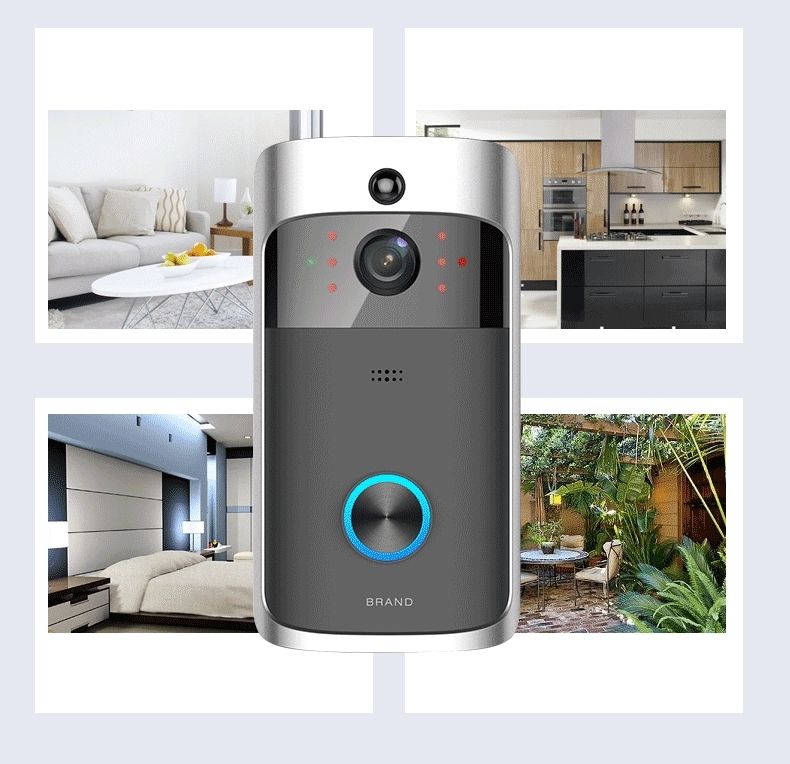 Wifi Wireless Video Camera To the Doorbell HD 1280x720p Silver