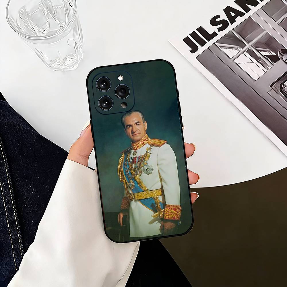 Mohammad R-Reza Pahlavi-I Phone Case For iPhone 17,16,15,14,13,12,11 Plus,Pro Max,XS,Soft Silicone Black Cover
