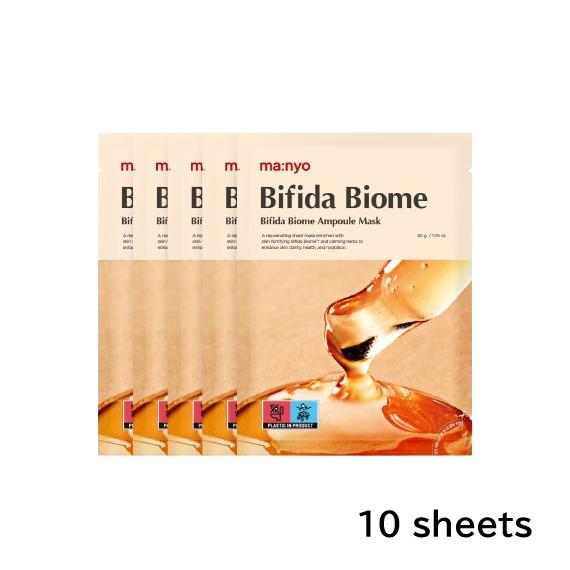 Manyo Bifida Biome Ampoule Barrier Repair Sheet Mask Intensive Nourishing Mask 10 Sheets