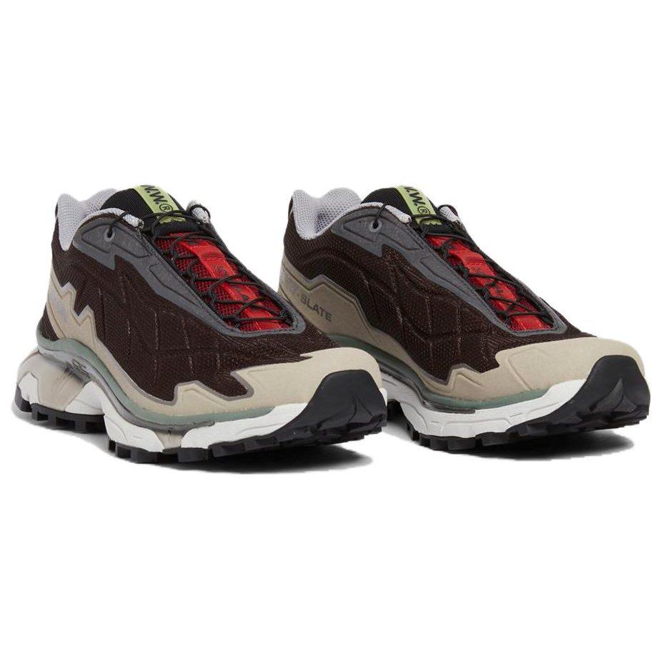 SALOMON X WOOD XT SLATE Comfortable Mesh Slip Resistant, Abrasion Resistant, Lightweight Low Top Running Shoes L47256300