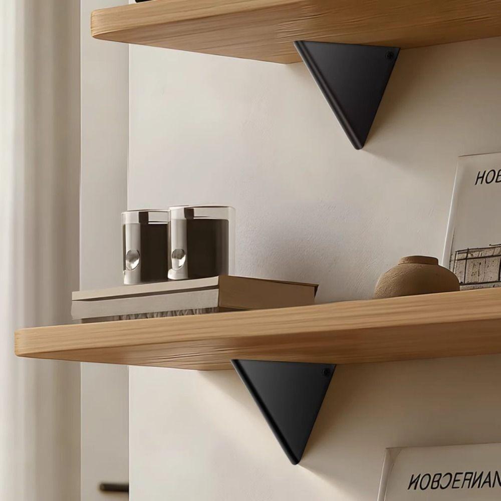 Aluminum Alloy Triangular Bracket Invisible Fasteners Load-Bearing Support Wall Mounted Shelf Floating Shelves Right Angle Fixed