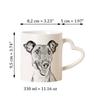 Fox Terrier Smooth - cup with a dog, adorable cup with a heart-shaped handle, universal gift from the Art-Dog brand