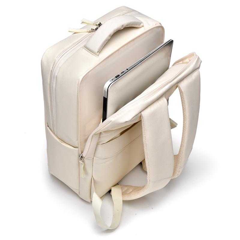 Unisex Double-Layer Backpack: Spacious Business Laptop Bag for Travel, Outdoor Adventures, and School