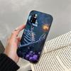 Phone Case For Xiaomi Redmi note 14 Pro 14 13 12 11 10 Pro 14S 12S 11S Redmi 14C 13C 10 Skeleton Art