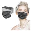50PCS Adult Lace Mask Disposable Face Mask 3Ply Ear Loop Anti-PM2.5