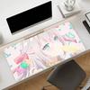 Large Gaming Mouse Pad with Antislip Base and Stitched Edges Blueeyed Anime Girl Closeup Print Desk Mat for PC Laptop Gaming