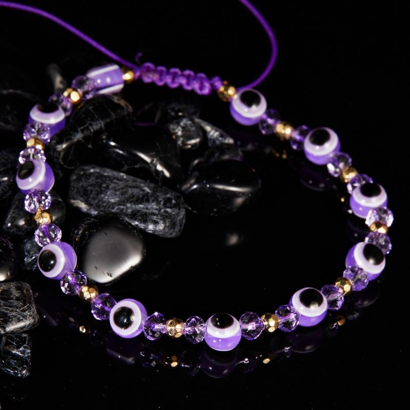 Blaue Augen Perlen Verstellbare Armbänder Türkische Glücksbringer Armbänder für Damen Herren zum Schutz und