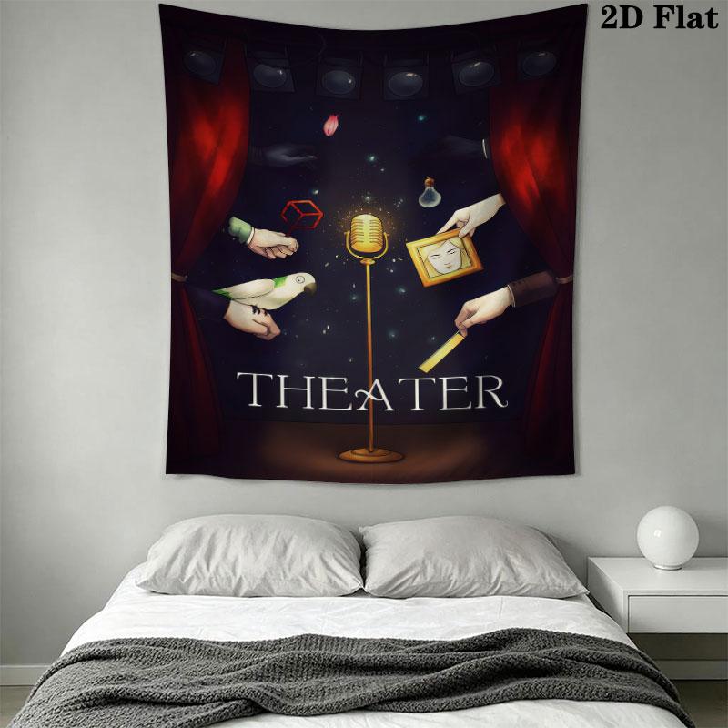 Rusty Lake Card Wall Hanging Printed Fabric Blanket Decorative Tapestries for Bedroom Living Room Home Decor