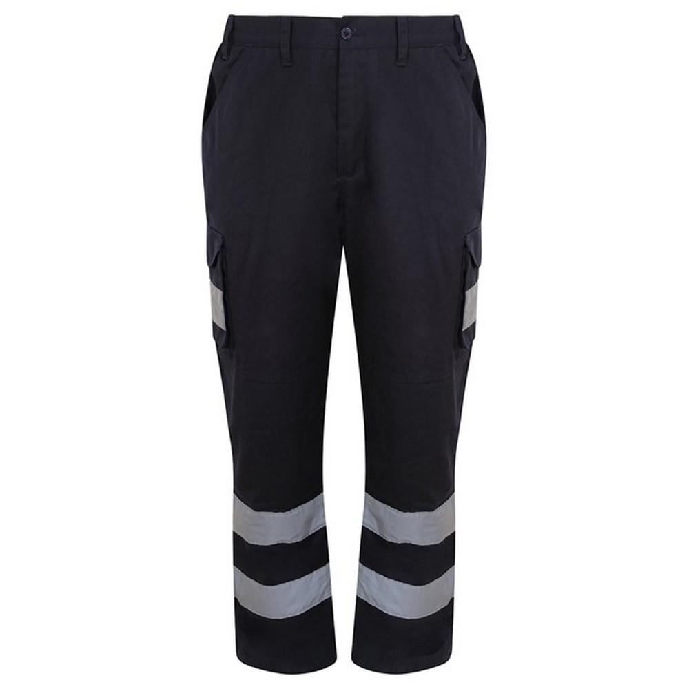 PRORTX Mens Hi-Vis Cargo Trousers