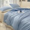 Summer Cool Ice Silk Solid Color Duvet Cover Size Twin/Full/Queen/King