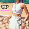 Für DUX DUCIS Garden Series Handy-Lanyard Verstellbares Nackenband mit Begonienmuster