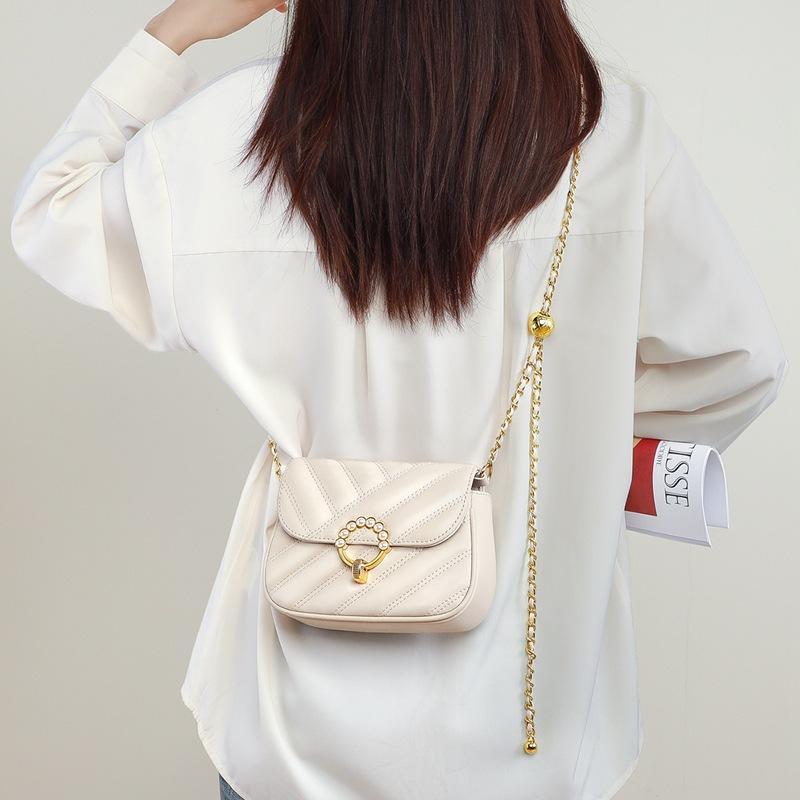 

Сумка через плечо из натуральной кожи, женская сумка, сумка-цепочка, мини-сумка с бриллиантами, универсальная маленькая квадратная сумка на одно плечо