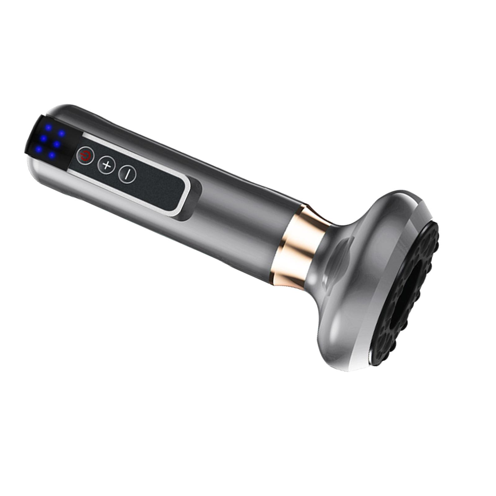 

Электрический баночный массажер Гуаша с 6 уровнями всасывания Электрический баночный массажер Гуаша со светодиодным дисплеем серый