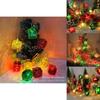 Christmas Led Indoor String Lights With Gift Box Ball For Festive Decor