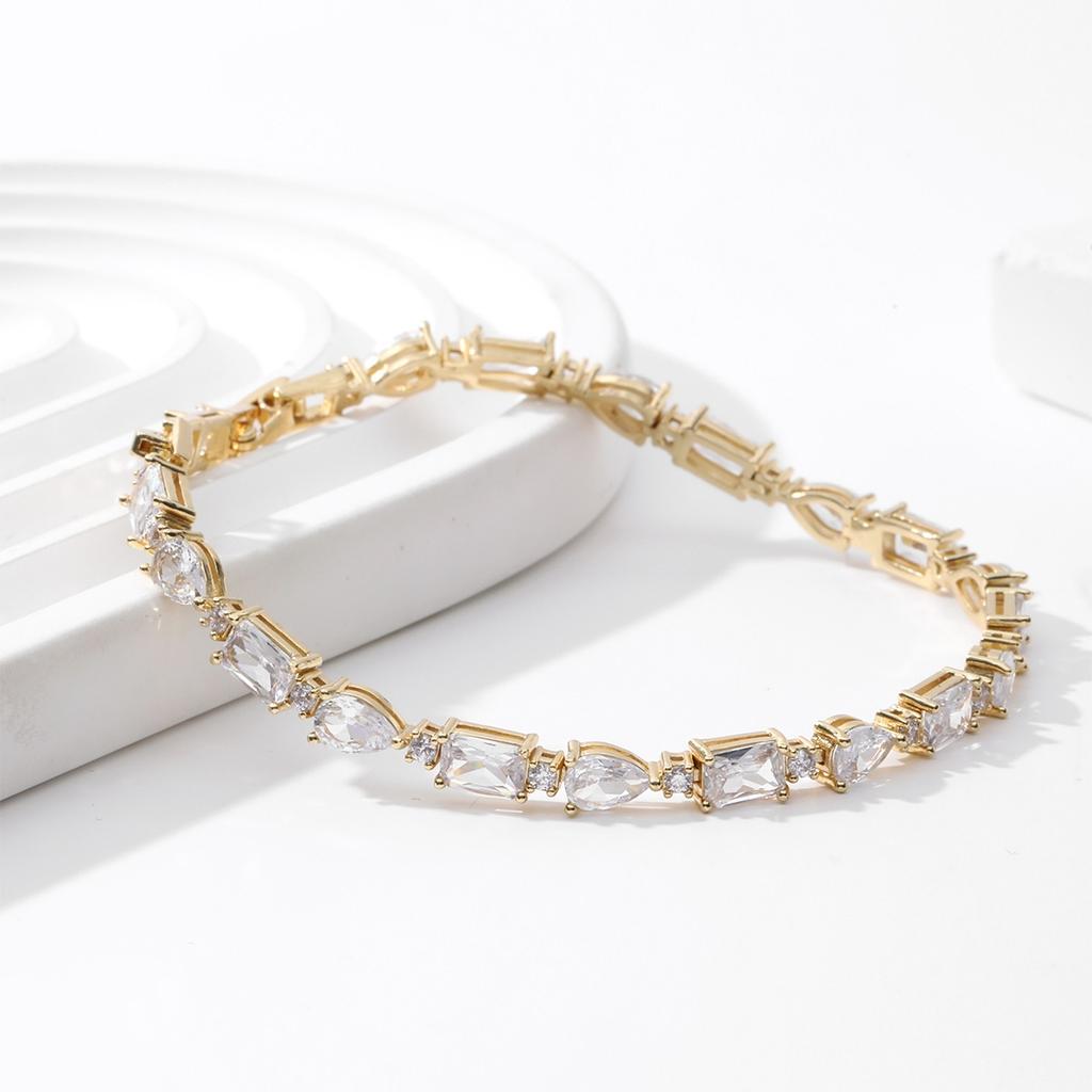 European and American fashion bracelets, zircon fashion minimalist bracelets, women's tennis bracelets, clothing accessories