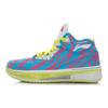 Li Ning WOW 2 Trendy Slip Resistant, Abrasion Resistant, Rebound Low top Basketball Shoes Men's Blue Pink White ABAH017-16