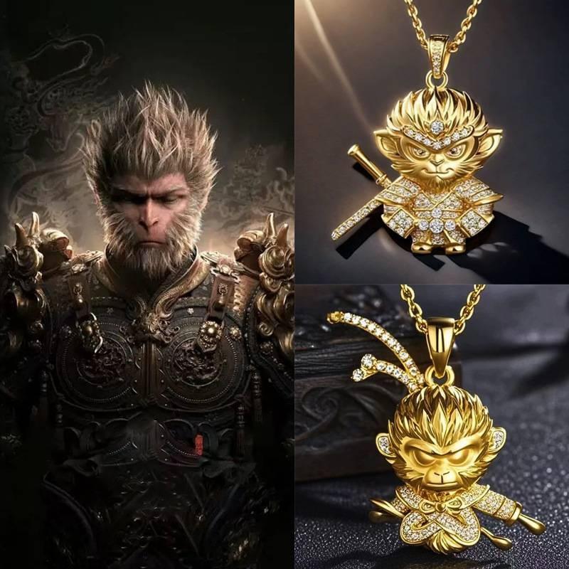Myth Wukong Black Pendant Necklace Jewelry Accessories Game Gift Peripheral