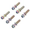 6PCS Bike Stem Bolts Titanium Alloy M5x20mm Bike Handlebar Stem Bolts Screws with Washer for Mountain Bikes Road Bikes